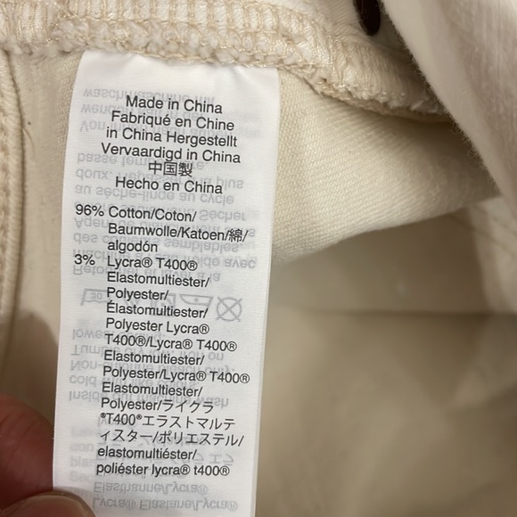 Madewell The Perfect Vintage Jean Raw Cream Ankle Length Sz 31 - Picture 9 of 11